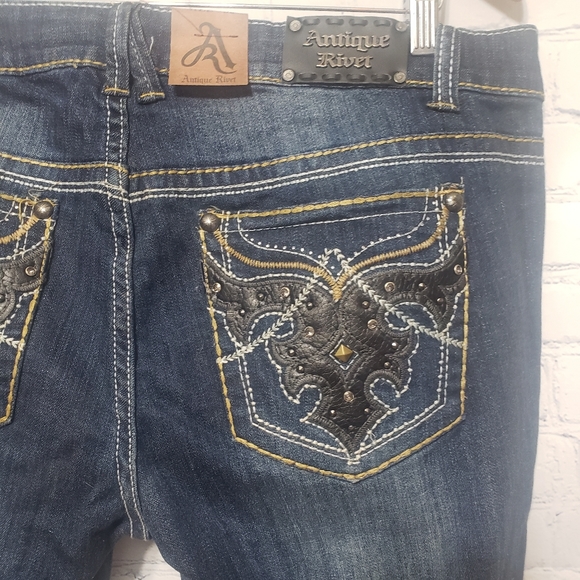 Antique Rivet Sz 36 Maya Underground Skinny Leg - Picture 6 of 13